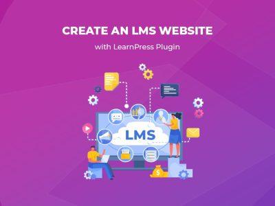 create an lms website with learnpress 3